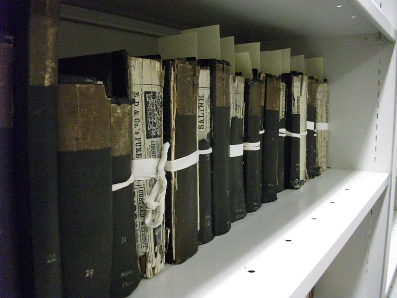 Damaged books from the mackenzie Collection