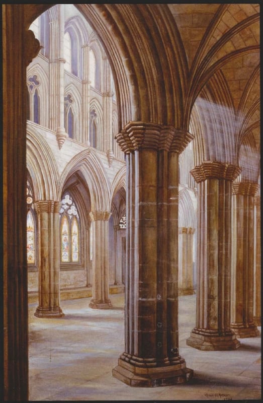 Copy of a 19th century picture, showing the interior of the cathedral (RCPSG 1/12/9/6)
