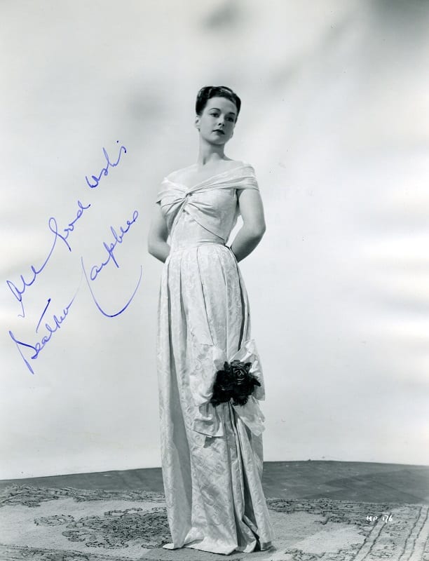 Signed studio photograph of actress, Beatrice Campbell