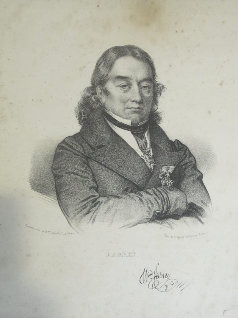 Lithographic print of Jean Dominique Larrey by Grégoire et Deneux, Paris, early 19th cent.