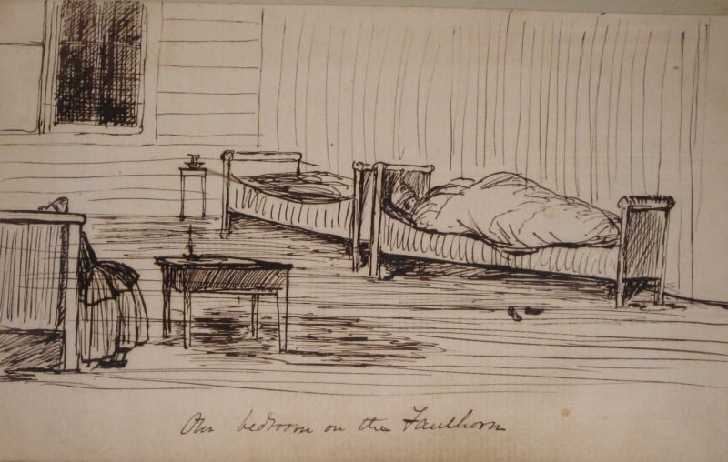 Buchanan's bedroom at the Faulhorn Inn
