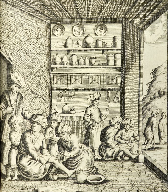 Illustration of Persian surgeons taken from Welsch's work of 1674