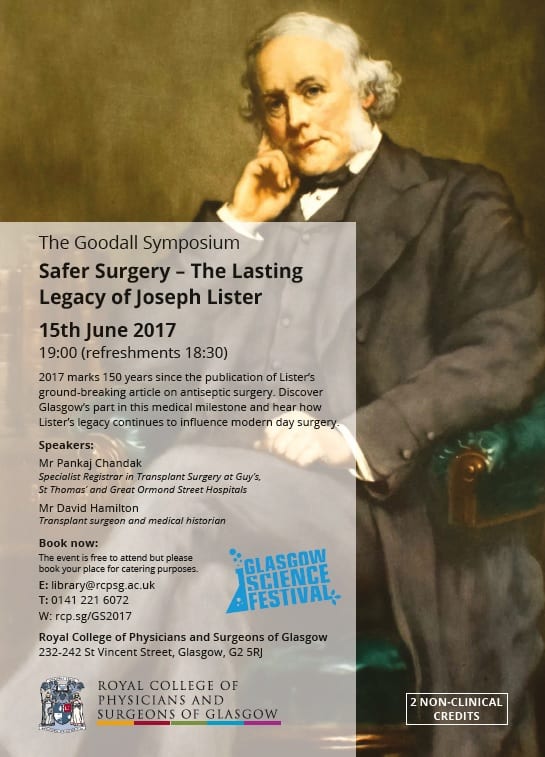Flyer advertising the Goodal Symposium