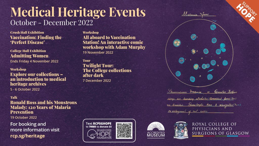 Medical heritage Events, Autumn/Winter 2022: Support HOPE – Heritage Blog